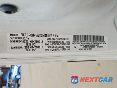 Zdjęcie 13 z 13 samochodu: 2015 RAM PROMASTER CITY VIN:ZFBERFAT5F6198879 - miniatura