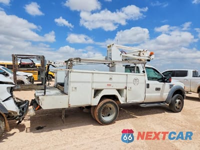 Trzecie zdjęcie samochodu z tyłu: 2008 FORD F450 SUPER DUTY CABLE PLACER BUCKET TRUCK VIN:1FDXF46Y78EA55394 - miniatura