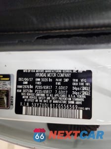 Zdjęcie 13 z 13 samochodu: 2018 HYUNDAI SANTA FE SPORT 2.4L VIN:5XYZUDLB1JG556569 - miniatura