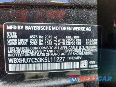 Zdjęcie 13 z 13 samochodu: 2019 BMW X1 SDRIVE28I VIN:WBXHU7C53K5L11227 - miniatura