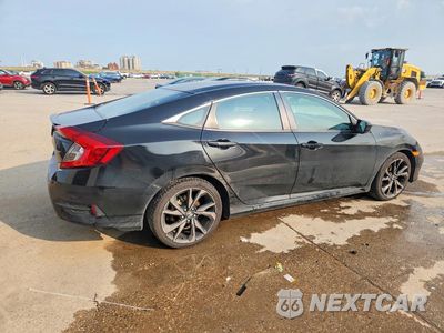Trzecie zdjęcie samochodu z tyłu: 2020 HONDA CIVIC SPORT VIN:19XFC2F82LE017422 - miniatura