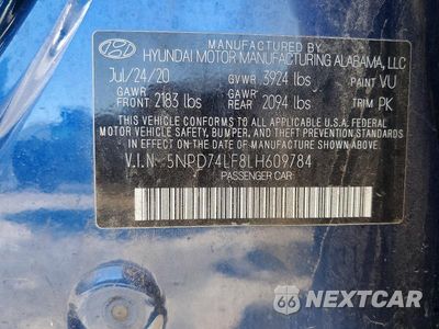 Zdjęcie 12 z 12 samochodu: 2020 HYUNDAI ELANTRA SE VIN:5NPD74LF8LH609784 - miniatura