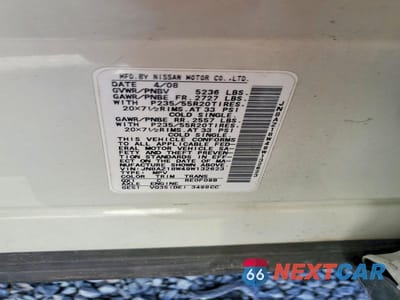 Zdjęcie 13 z 13 samochodu: 2009 NISSAN MURANO S VIN:JN8AZ18W49W132623 - miniatura