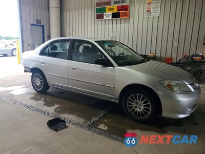 Czwarte zdjęcie samochodu z boku: 2005 HONDA CIVIC LX VIN:2HGES16545H624137 - miniatura