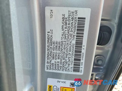 Zdjęcie 12 z 12 samochodu: 2025 HONDA ACCORD LX VIN:1HGCY1F29SA004552 - miniatura