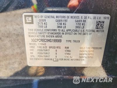 Zdjęcie 12 z 12 samochodu: 2017 CHEVROLET SILVERADO C1500 LT VIN:3GCPCREC0HG199569 - miniatura