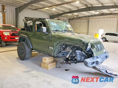 Czwarte zdjęcie samochodu z boku: 2021 JEEP WRANGLER SPORT VIN:1C4HJXAG3MW559226 - miniatura