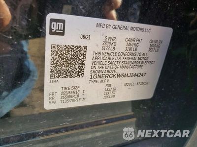 Zdjęcie 13 z 13 samochodu: 2021 CHEVROLET TRAVERSE LT VIN:1GNERGKW6MJ244247 - miniatura