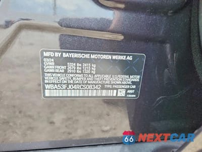 Zdjęcie 12 z 12 samochodu: 2024 BMW 530 XI VIN:WBA53FJ04RCS08342 - miniatura