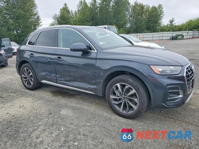Czwarte zdjęcie samochodu z boku: 2021 AUDI Q5 PREMIUM PLUS VIN:WA1BAAFY2M2072072 - miniatura