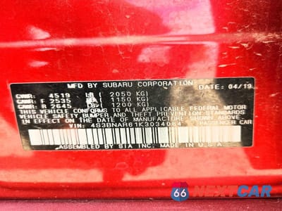 Zdjęcie 13 z 13 samochodu: 2019 SUBARU LEGACY SPORT VIN:4S3BNAR61K3034084 - miniatura