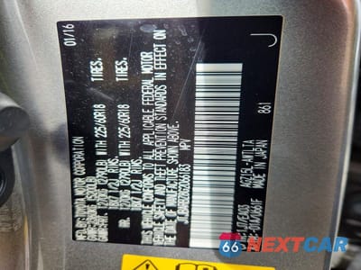 Zdjęcie 13 z 13 samochodu: 2016 LEXUS NX 200T BASE/200T F VIN:JTJBARBZ8G2066183 - miniatura