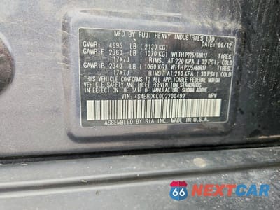 Zdjęcie 13 z 13 samochodu: 2013 SUBARU OUTBACK 3.6R LIMITED VIN:4S4BRDKC0D2200492 - miniatura