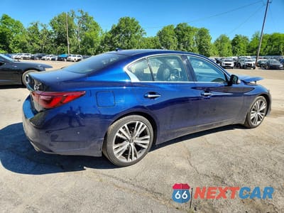 Trzecie zdjęcie samochodu z tyłu: 2022 INFINITI Q50 SENSORY VIN:JN1EV7CRXNM342651 - miniatura