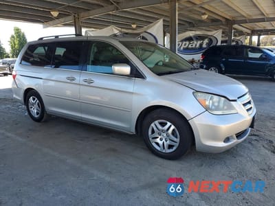 Czwarte zdjęcie samochodu z boku: 2007 HONDA ODYSSEY EXL VIN:5FNRL38787B077065 - miniatura