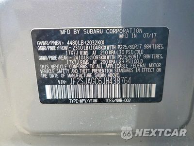 Zdjęcie 14 z 14 samochodu: 2018 SUBARU FORESTER 2.5I PREMIUM VIN:JF2SJAGC6JH438764 - miniatura