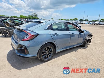 Trzecie zdjęcie samochodu z tyłu: 2021 HONDA CIVIC EX VIN:SHHFK7H63MU232121 - miniatura