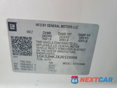 Zdjęcie 14 z 14 samochodu: 2018 GMC YUKON XL DENALI VIN:1GKS2HKJXJR124009 - miniatura
