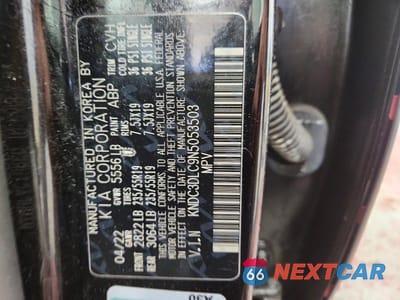 Zdjęcie 12 z 12 samochodu: 2022 KIA EV6 WIND VIN:KNDC3DLC9N5053503 - miniatura