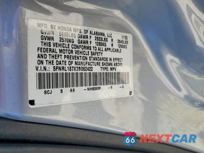 Zdjęcie 13 z 13 samochodu: 2003 HONDA ODYSSEY EXL VIN:5FNRL187X3B062422 - miniatura