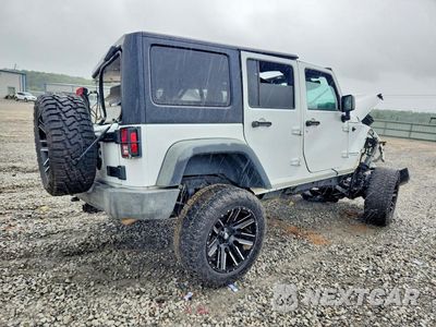 Trzecie zdjęcie samochodu z tyłu: 2017 JEEP WRANGLER UNLIMITED SPORT VIN:1C4BJWDGXHL560795 - miniatura