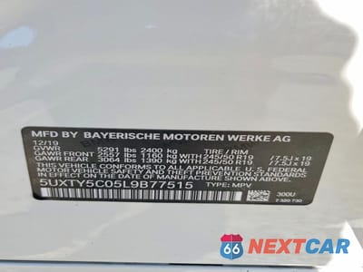Zdjęcie 13 z 13 samochodu: 2020 BMW X3 XDRIVE30I VIN:5UXTY5C05L9B77515 - miniatura