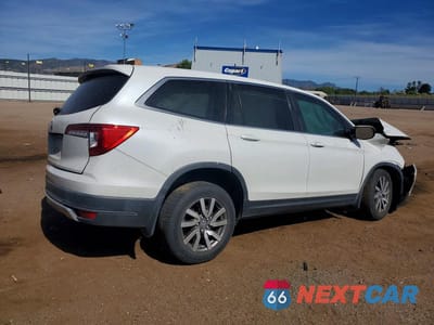 Trzecie zdjęcie samochodu z tyłu: 2021 HONDA PILOT EXL VIN:5FNYF5H55MB006706 - miniatura