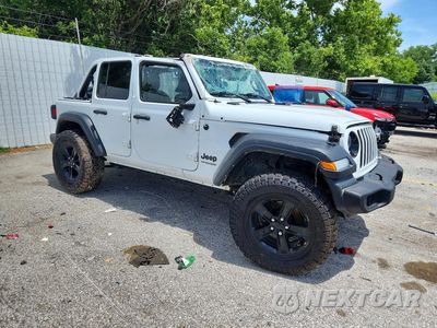 Czwarte zdjęcie samochodu z boku: 2021 JEEP WRANGLER UNLIMITED SPORT VIN:1C4HJXDN8MW761036 - miniatura