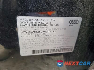 Zdjęcie 14 z 14 samochodu: 2016 AUDI SQ5 PREMIUM PLUS VIN:WA1CCAFP4GA089665 - miniatura
