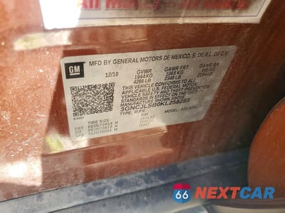Zdjęcie 13 z 13 samochodu: 2019 CHEVROLET TRAX 1LT VIN:3GNCJLSB0KL258283 - miniatura