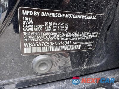 Zdjęcie 12 z 12 samochodu: 2014 BMW 528 XI VIN:WBA5A7C53ED614041 - miniatura