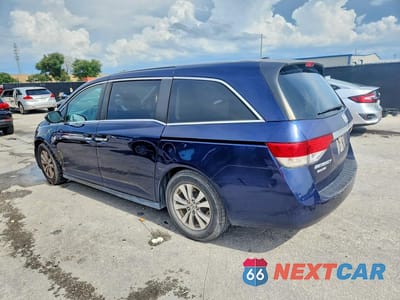 Drugie zdjęcie samochodu z przodu: 2015 HONDA ODYSSEY EXL VIN:5FNRL5H61FB078012 - miniatura