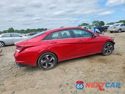 Trzecie zdjęcie samochodu z tyłu: 2021 HYUNDAI ELANTRA LIMITED VIN:5NPLP4AG1MH037059 - miniatura