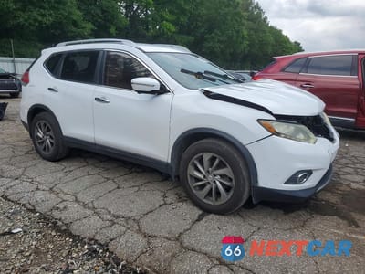 Czwarte zdjęcie samochodu z boku: 2014 NISSAN ROGUE SL VIN:5N1AT2MT8EC804933 - miniatura