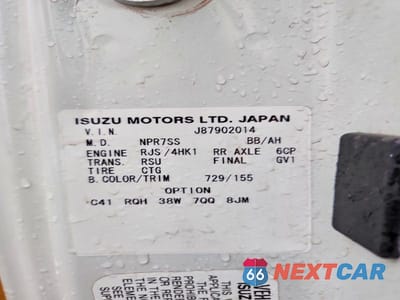 Zdjęcie 13 z 13 samochodu: 2008 ISUZU NQR DUMP TRUCK VIN:JALE5W16787902014 - miniatura