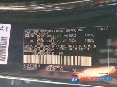 Zdjęcie 13 z 13 samochodu: 2024 LEXUS TX 350 PREMIUM VIN:5TDAAAB65RS007867 - miniatura