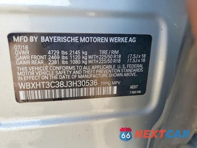 Zdjęcie 13 z 13 samochodu: 2018 BMW X1 XDRIVE28I VIN:WBXHT3C38J3H30536 - miniatura