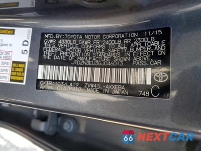 Zdjęcie 12 z 12 samochodu: 2016 TOYOTA PRIUS V FOUR VIN:JTDZN3EU3GJ046013 - miniatura