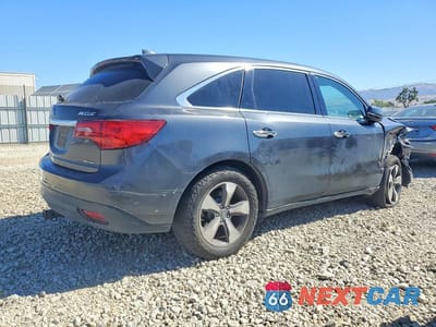 Trzecie zdjęcie samochodu z tyłu: 2016 ACURA MDX VIN:5FRYD4H26GB013110 - miniatura