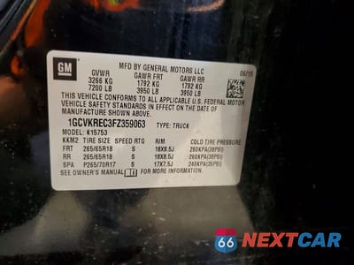 Zdjęcie 12 z 12 samochodu: 2015 CHEVROLET SILVERADO K1500 LT VIN:1GCVKREC3FZ359063 - miniatura