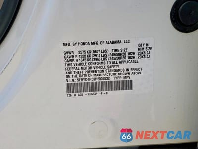 Zdjęcie 12 z 12 samochodu: 2017 ACURA MDX TECHNOLOGY VIN:5FRYD4H59HB005532 - miniatura
