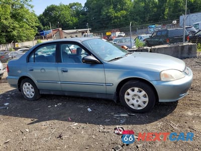 Czwarte zdjęcie samochodu z boku: 2000 HONDA CIVIC BASE VIN:2HGEJ6612YH557085 - miniatura