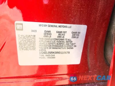 Zdjęcie 13 z 13 samochodu: 2024 CADILLAC CT4 LUXURY + VIN:1G6DJ5RK0R0110675 - miniatura