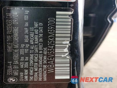Zdjęcie 12 z 12 samochodu: 2005 BMW 330 I VIN:WBAEV53425KM39700 - miniatura