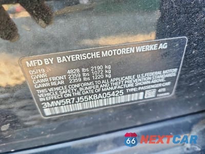 Zdjęcie 12 z 12 samochodu: 2019 BMW 330XI VIN:3MW5R7J55K8A05425 - miniatura
