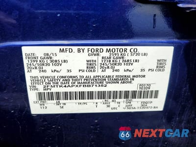 Zdjęcie 14 z 14 samochodu: 2015 FORD EDGE SPORT VIN:2FMTK4APXFBB71352 - miniatura