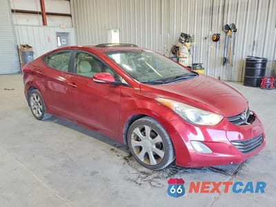 Czwarte zdjęcie samochodu z boku: 2012 HYUNDAI ELANTRA LIMITED VIN:KMHDH4AE2CU391480 - miniatura