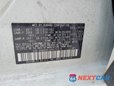 Zdjęcie 13 z 13 samochodu: 2024 SUBARU CROSSTREK LIMITED VIN:4S4GUHL6XR3791579 - miniatura
