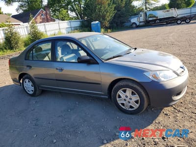 Czwarte zdjęcie samochodu z boku: 2005 HONDA CIVIC DX VP VIN:2HGES163X5H571846 - miniatura