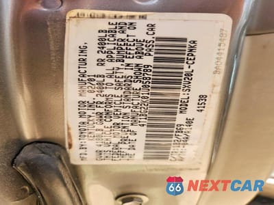 Zdjęcie 12 z 12 samochodu: 2001 TOYOTA CAMRY LE VIN:4T1BG22K01U058789 - miniatura
